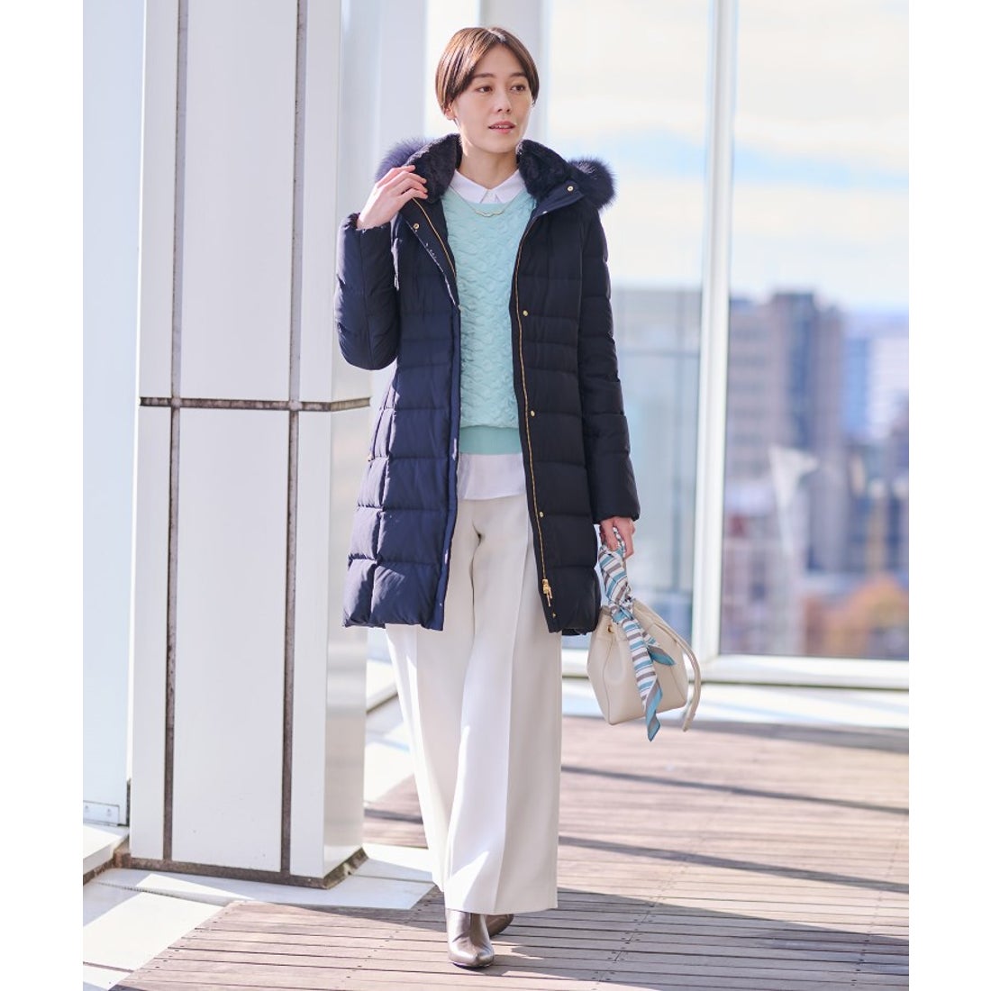 インディヴィ INDIVI 【名品／撥水／抗菌防臭】ロング リサイクル