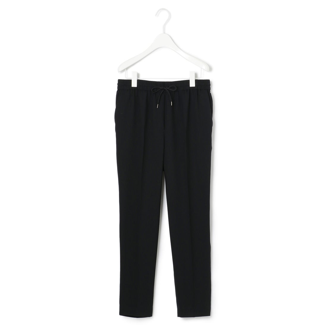 ICB 【洗える】 バックサテンジョーゼット パンツ （ブラック系） -靴