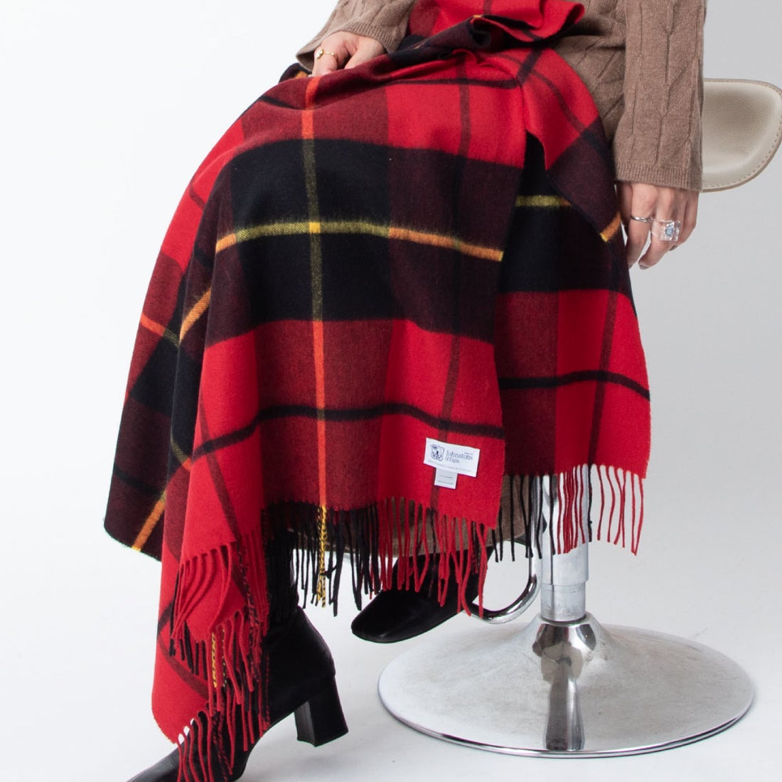 ジョンストンズ JOHNSTONS ストール WA56 カシミヤ メンズ レディース