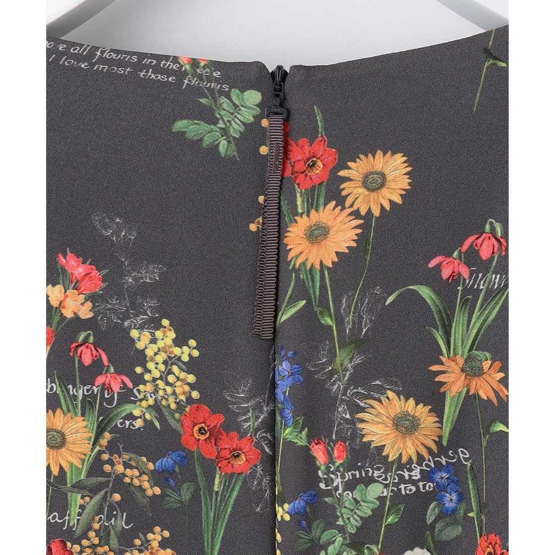 自由区 【カタログ掲載・洗える】フラワーガーデンプリント ワンピース