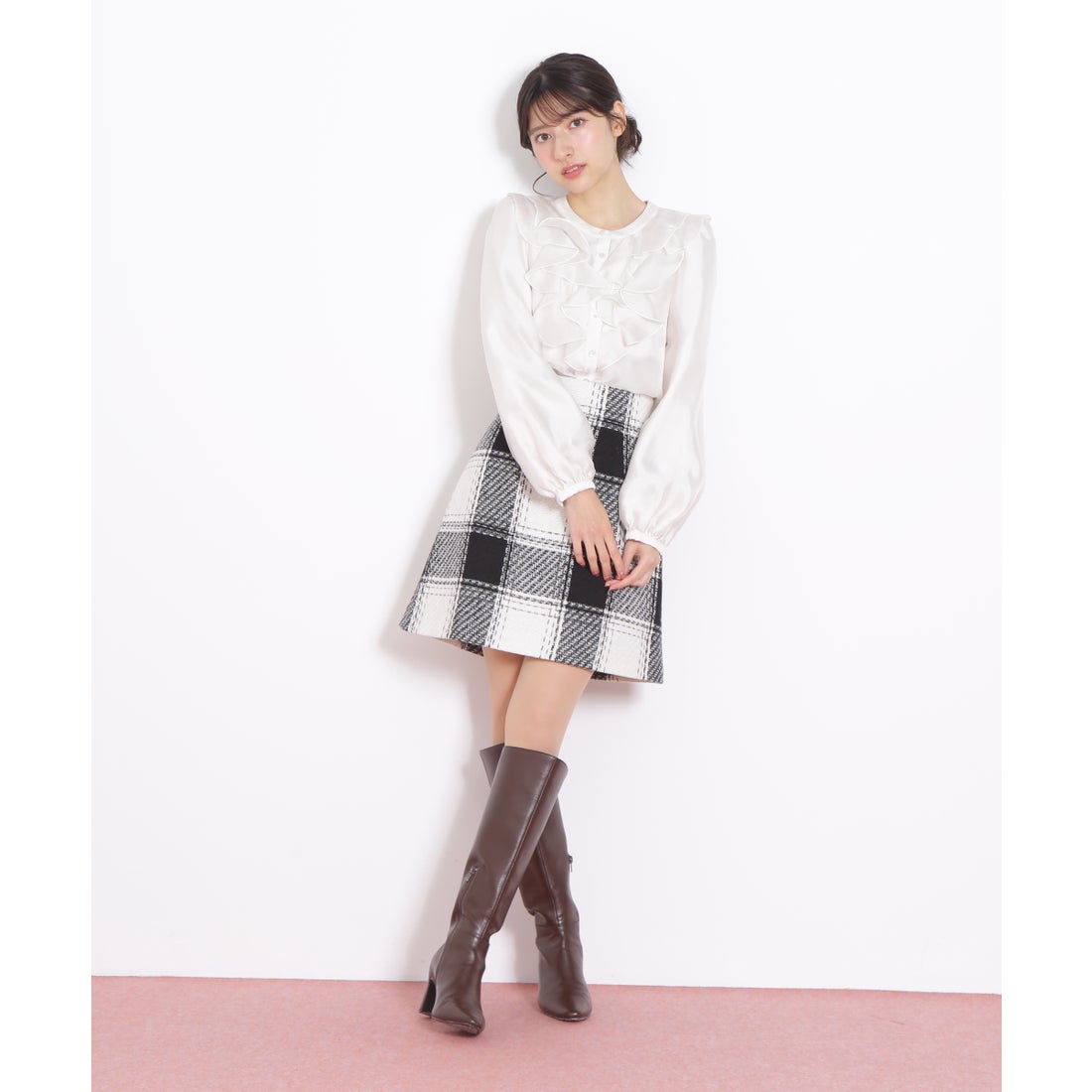 ジルバイジルスチュアート JILL by JILLSTUART ロービングチェックミニ