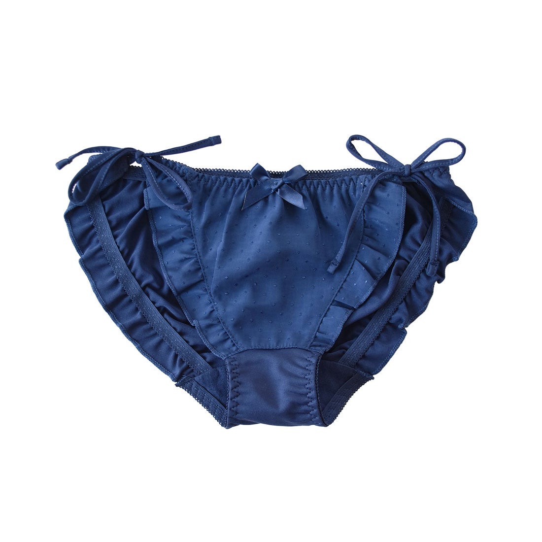 レースレディース Lace Ladies サイドリボン ドットシフォンフリル