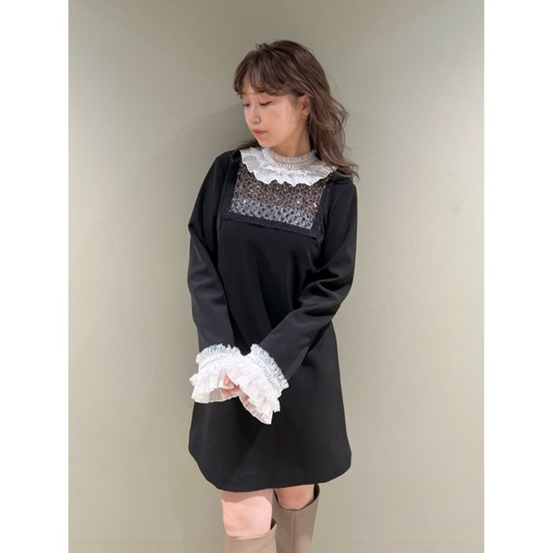 リリーブラウン LILY BROWN [L.B CANDY STOCK]レースカラービジュー