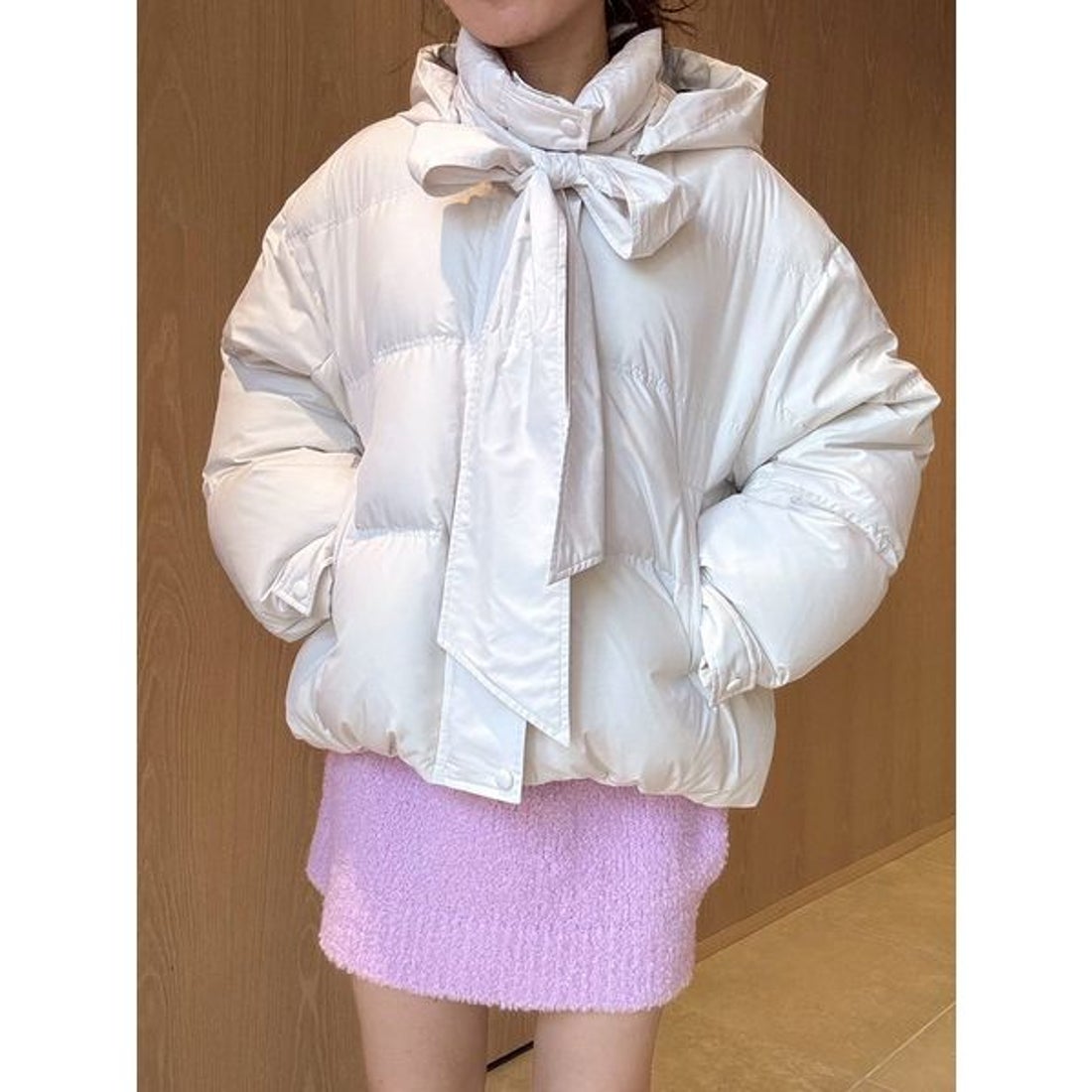 リリーブラウン LILY BROWN 【WEB限定カラー】recycleリボンダウン