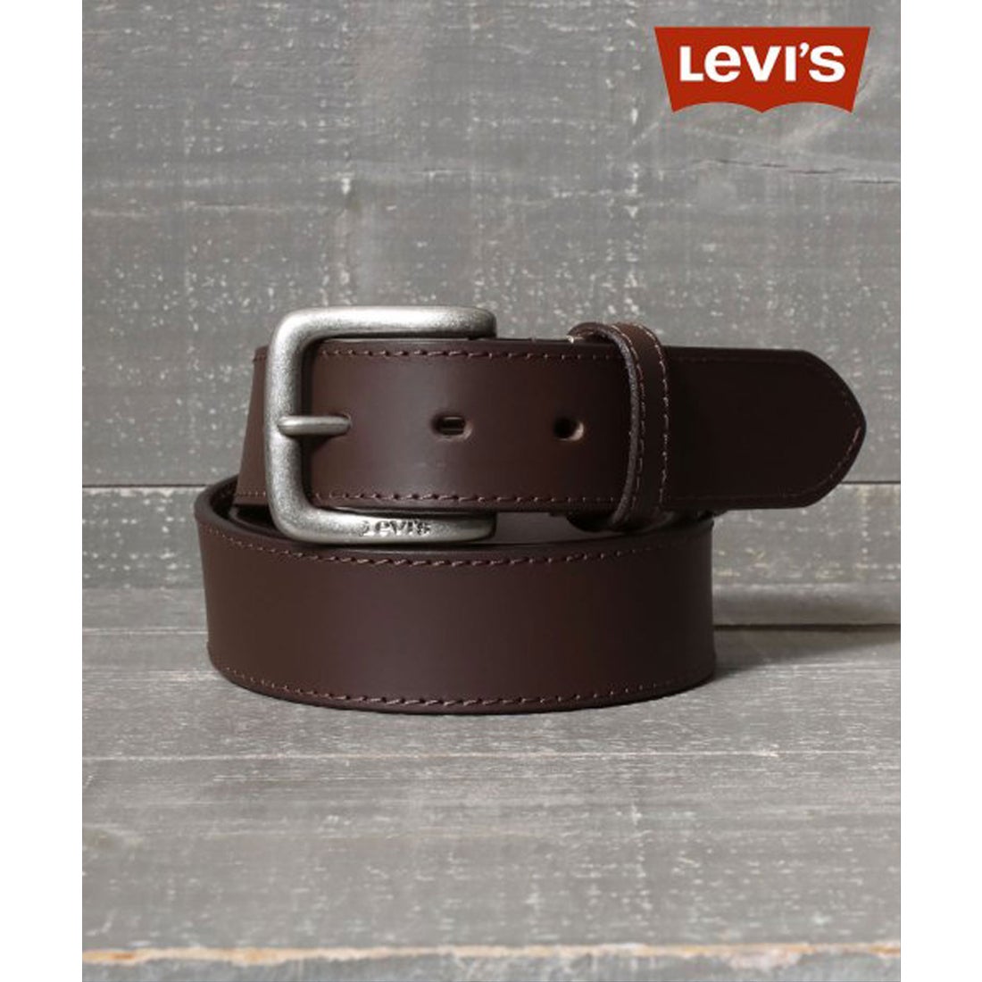 リーバイス LEVI'S 別注35mm幅 シルバーバックル 本革 帆型 レザー