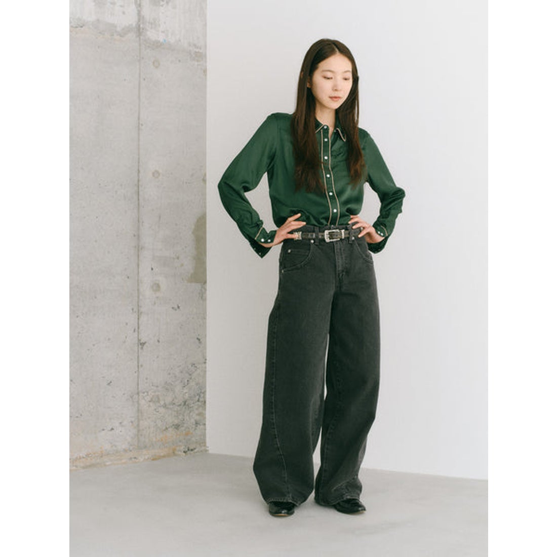 リーバイス LEVI'S SUPER BAGGY バレルジーンズ ブラック （Blacks