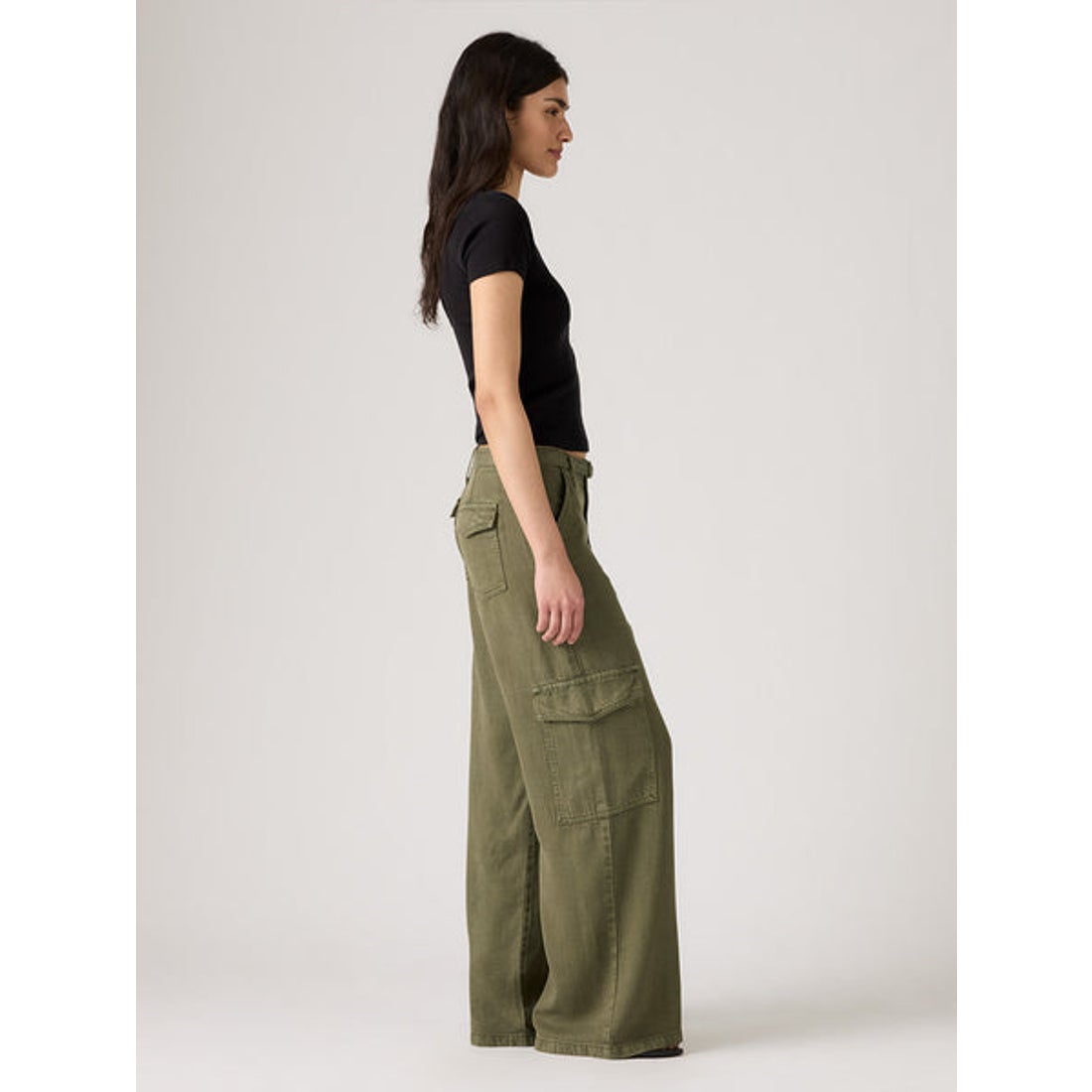 リーバイス LEVI'S BAGGY DAD カーゴパンツ （Greens） - ファッション