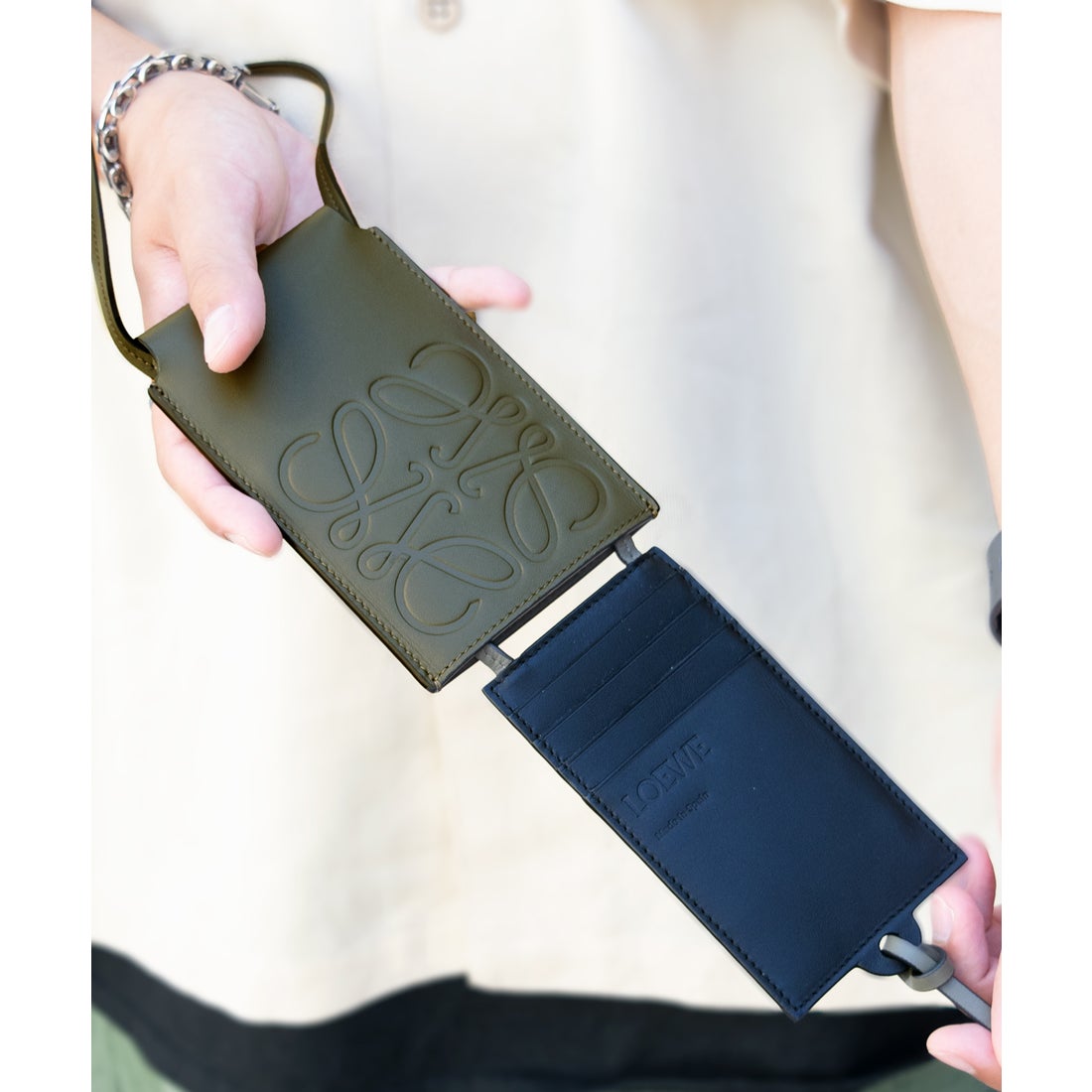 ロエベ LOEWE カードケース （グリーン） -waja bazar - 海外