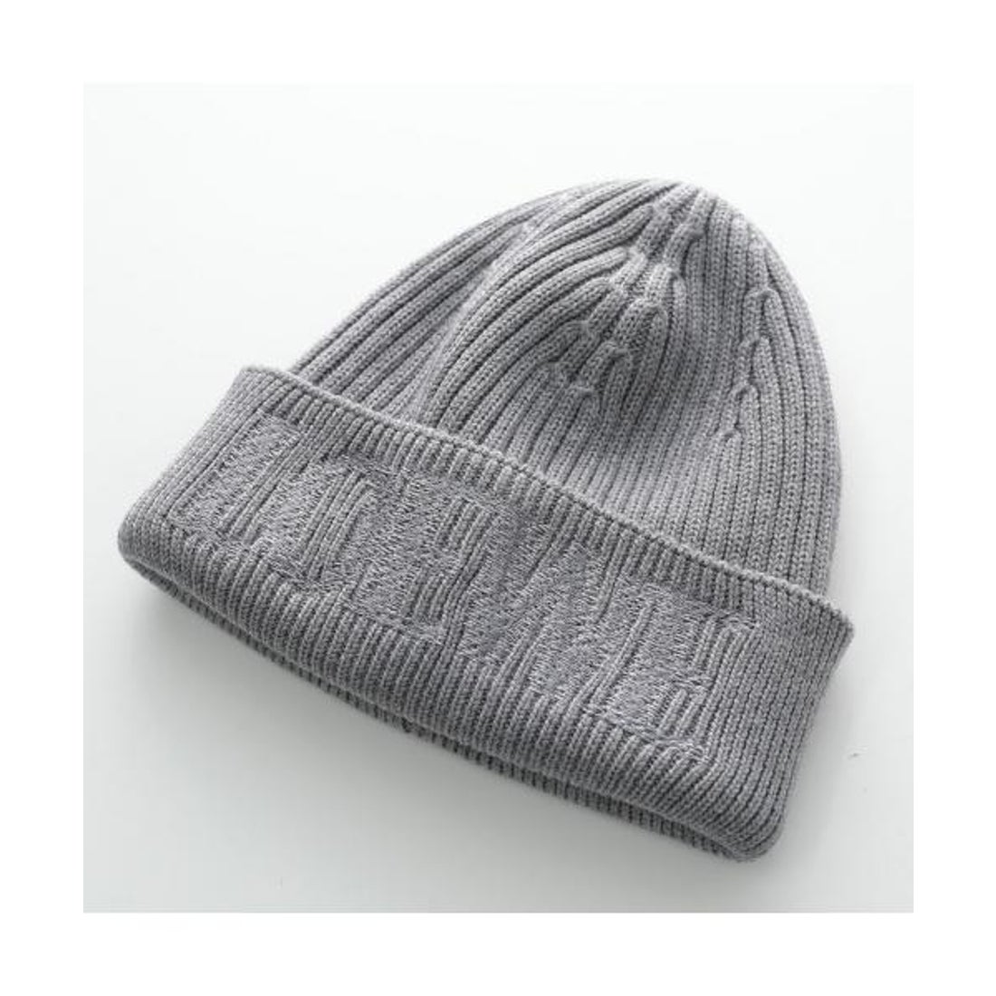 LOEWE ロエベ グレーニットキャップ ビーニー-🧵4本ロックミシン🧵