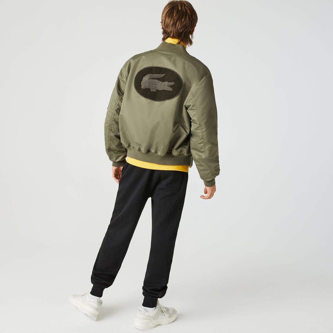 ラコステ LACOSTE LACOSTE L!VE ユニセックス フェルトロゴMA-1