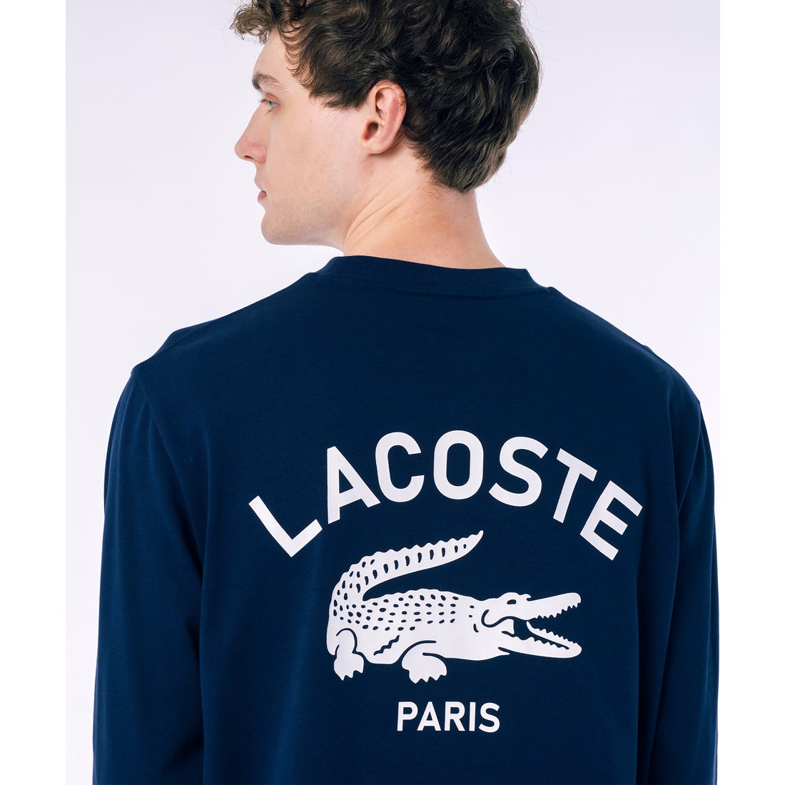 ラコステ LACOSTE オーバーサイズ PARISロゴ ヘビーウェイト 長袖T