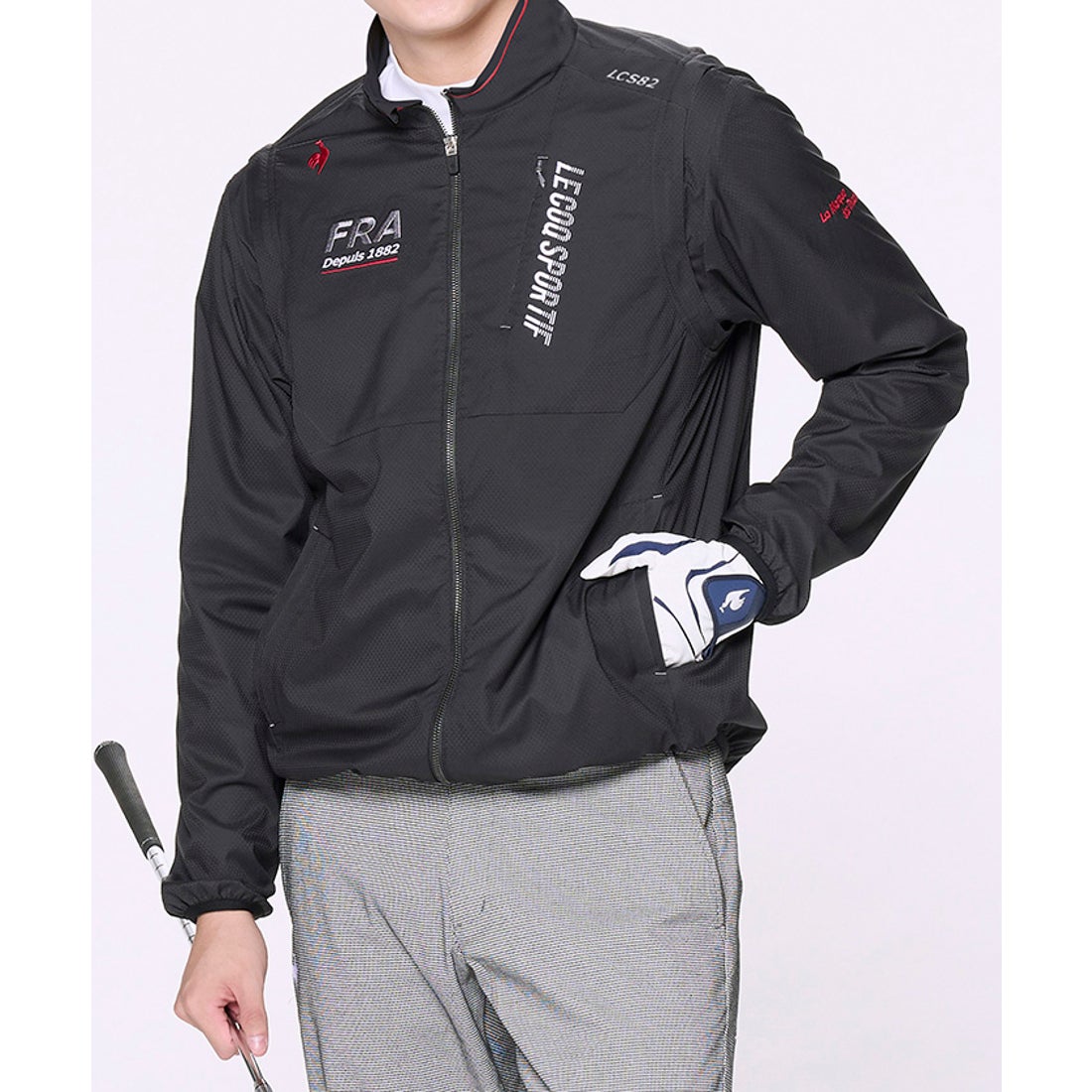 le coq sportif golf 【ストレッチフォーサー】2WAYブルゾン -デサント