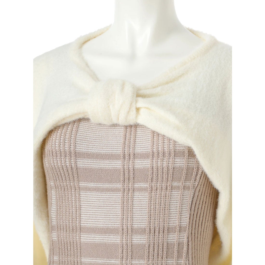 リップサービス LIP SERVICE リボンフェザーアンサンブルニット