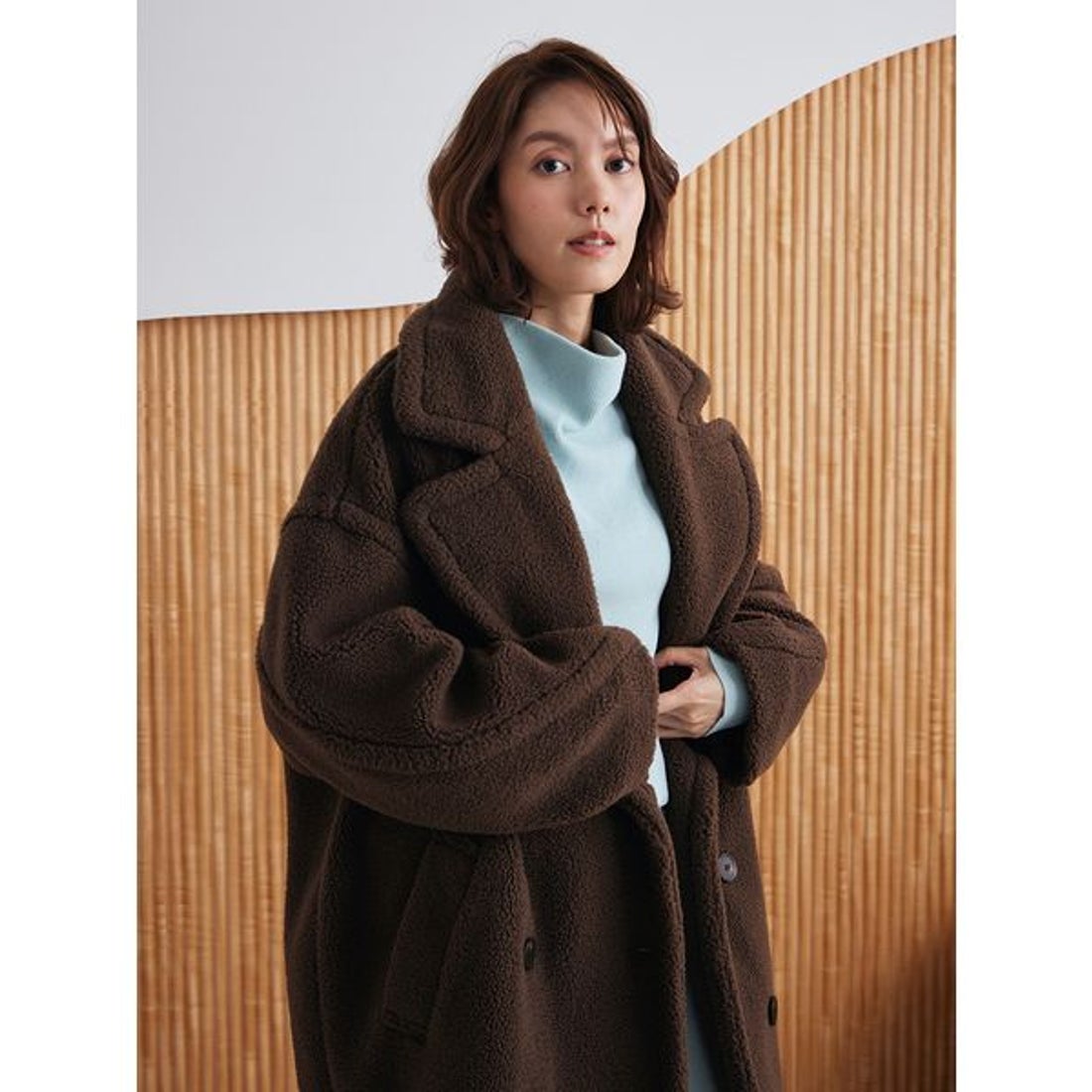 ミラ オーウェン Mila Owen オーバーサイズボアコート （MOC