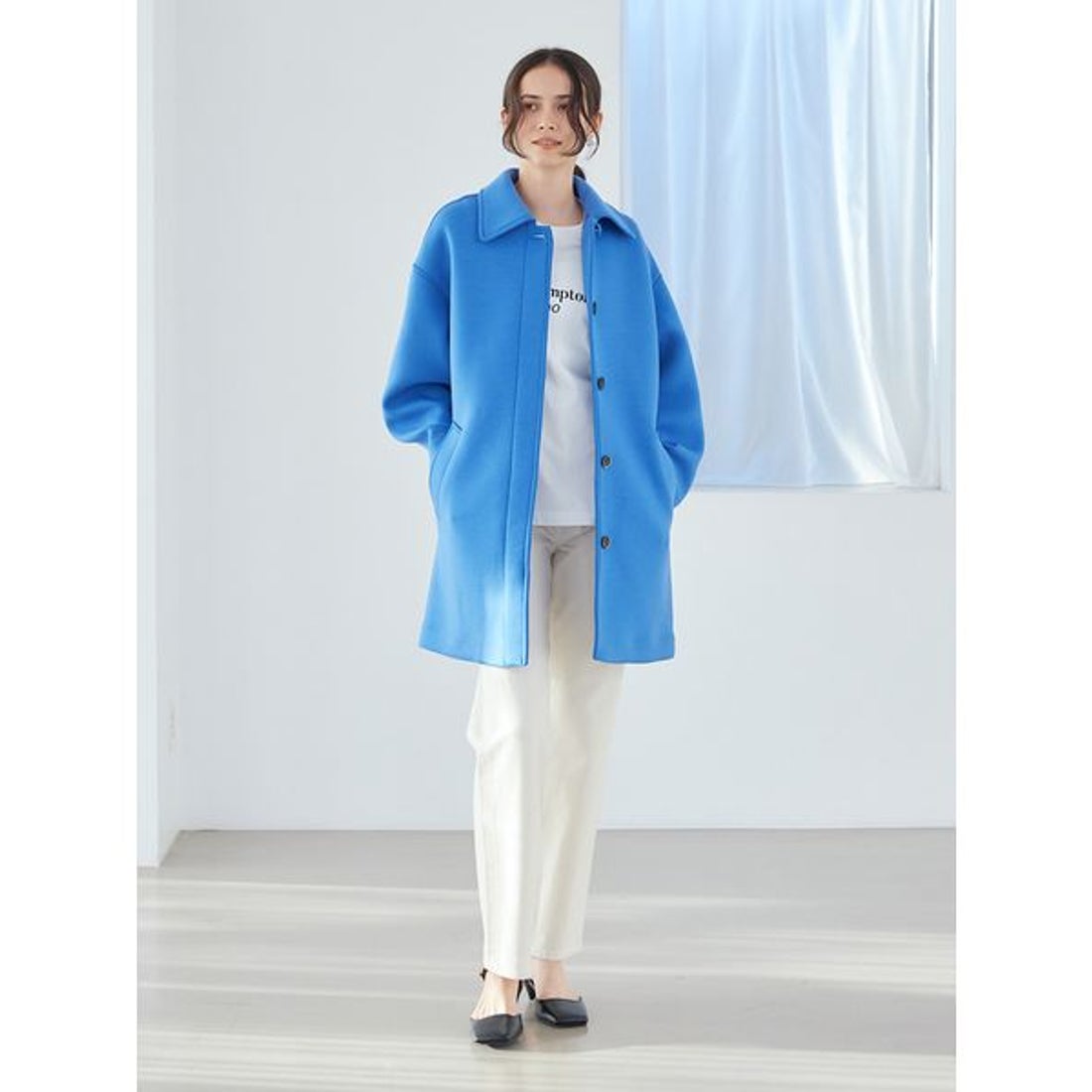 ミラ オーウェン Mila Owen ステンカラーAラインポンチコート （PNK