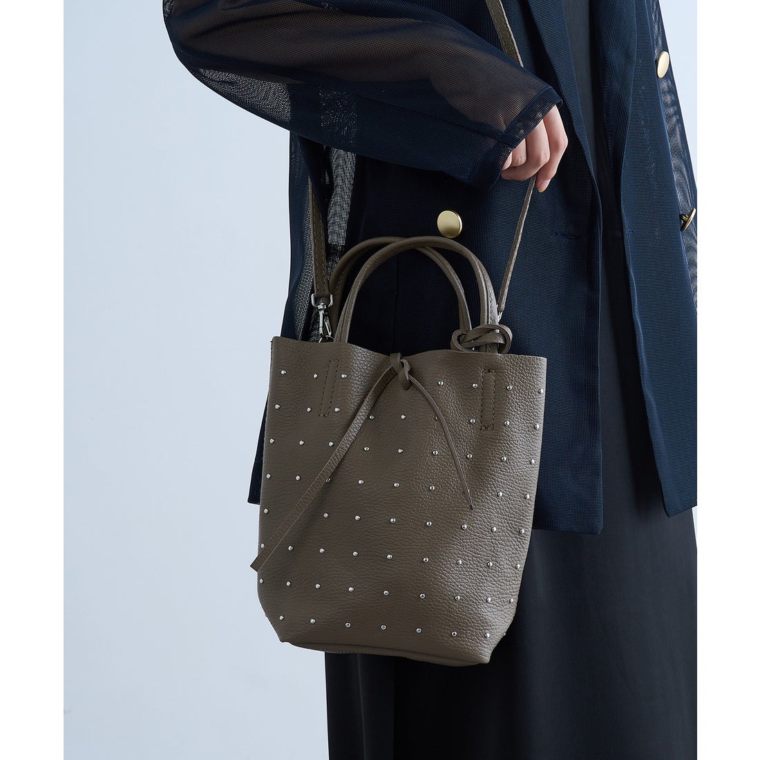 マーロンフィレンツェ MARLON FIRENZE イタリアンレザー スタッズ