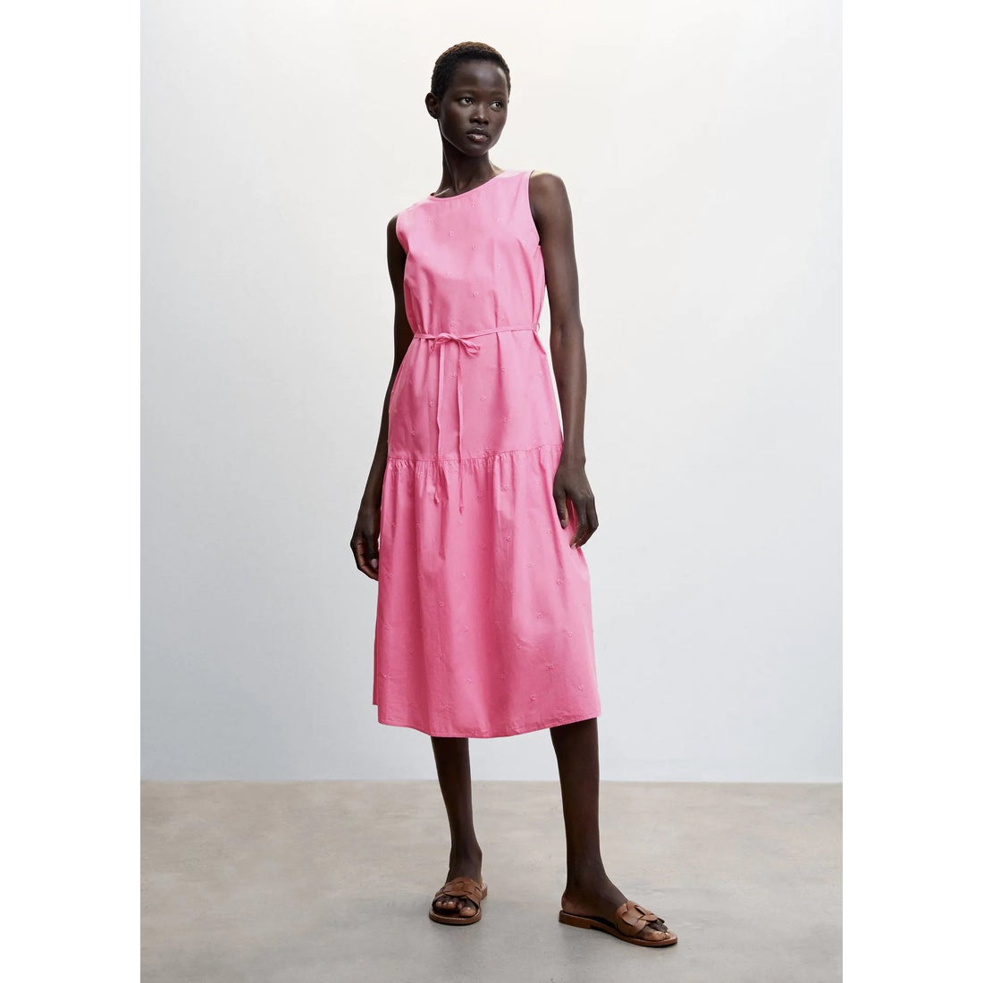 ロングワンピース .-- TUTTI-H （ピンク） -MANGO - マンゴ公式