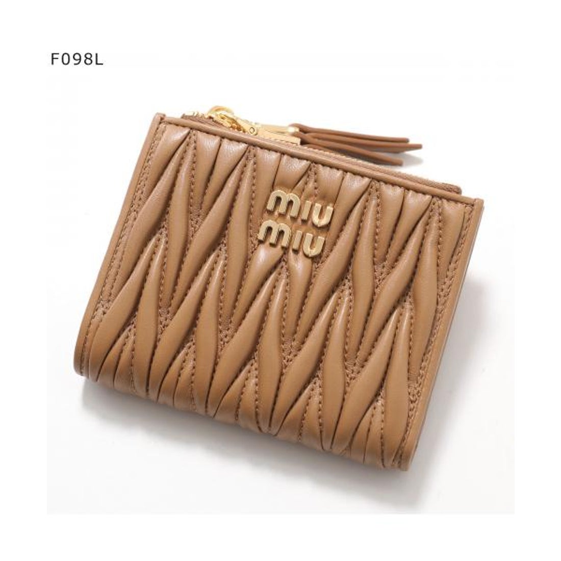 ミュウミュウ Miu Miu MIUMIU 二つ折り財布 MATELASSE 5ML024 AFPP