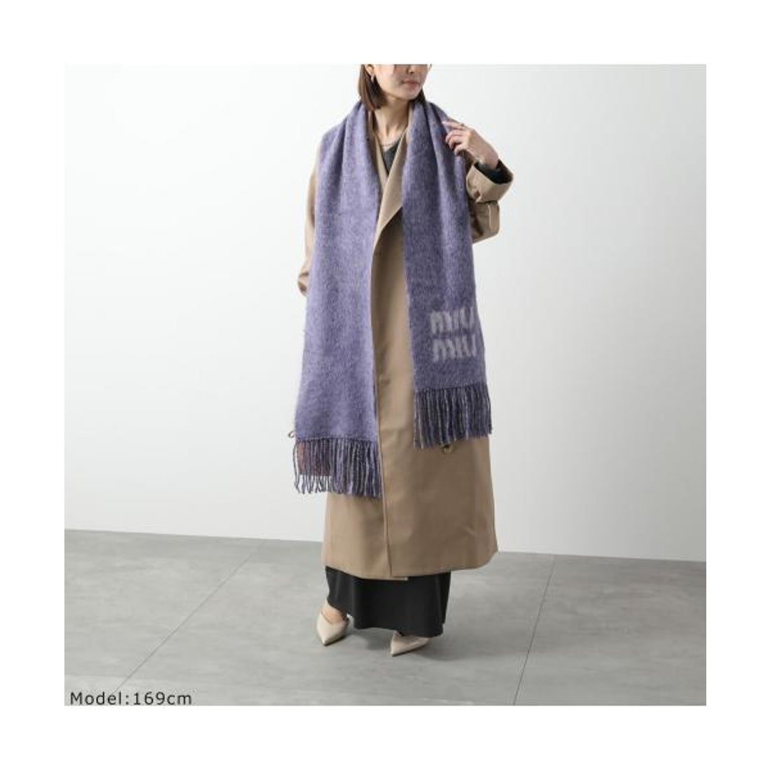 ミュウミュウ Miu Miu MIUMIU マフラー 5FS062 2CQD モヘアブレンド