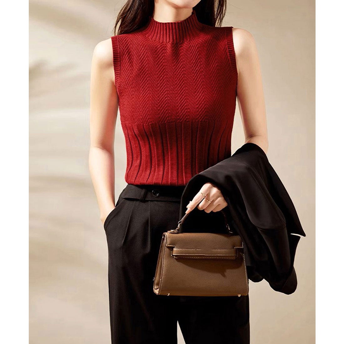 ミニミニストア miniministore ノースリーブニット トップス