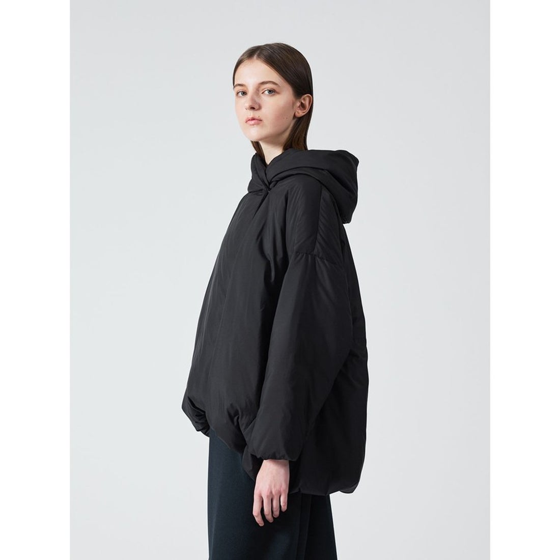 ミズイロインド mizuiro ind mizuiro ind フード付きショートダウン