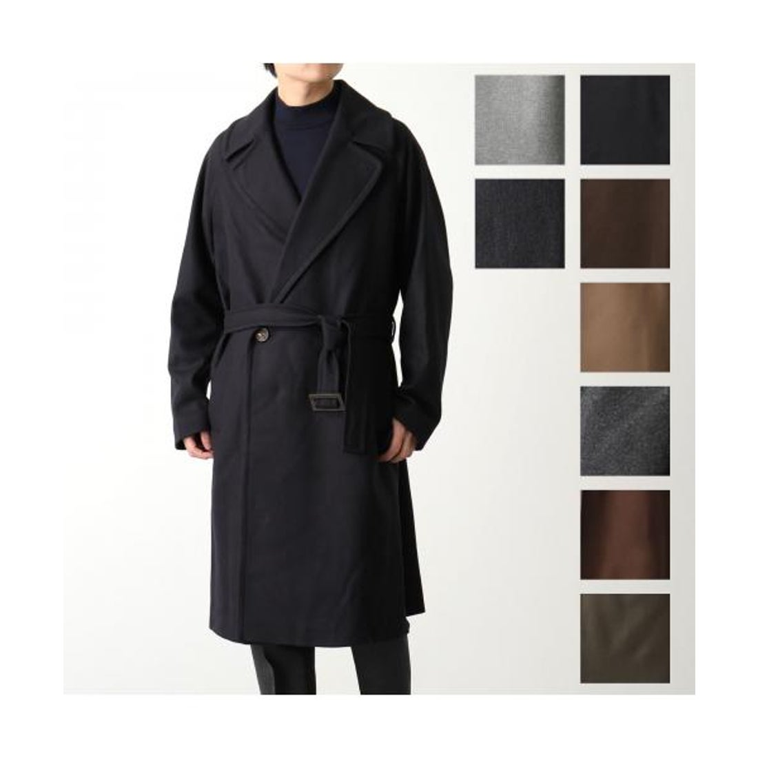 イーヴォ HEVO HEVO コート BRINDISI G725 ダブルブレスト ベルト付