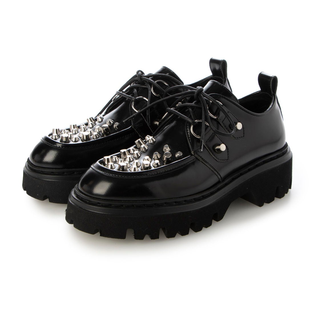 ヌメロヴェントゥーノ N21 スタッズ レースアップシューズ （Black