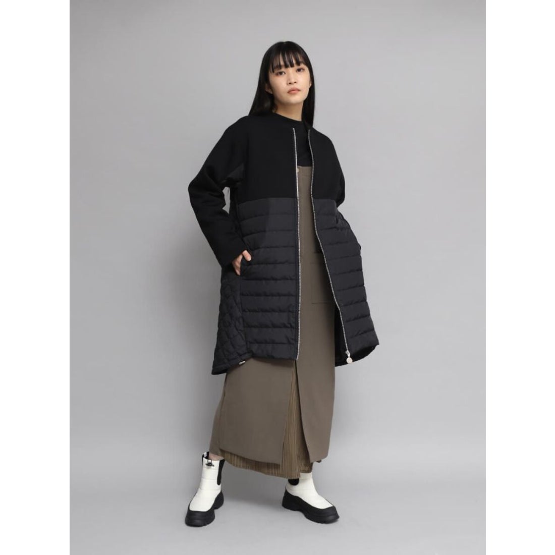 ヌエール nouer VEGE×nouer ハイブリッドスノーブーツ （ブラック