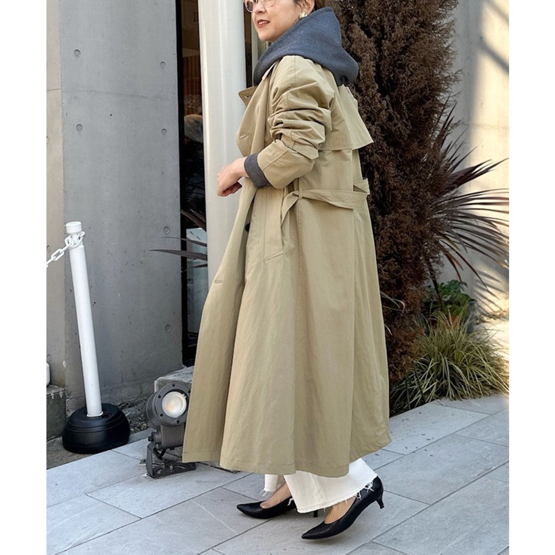 ノーリーズ NOLLEY'S NMPトレンチコート （ベージュ） -靴