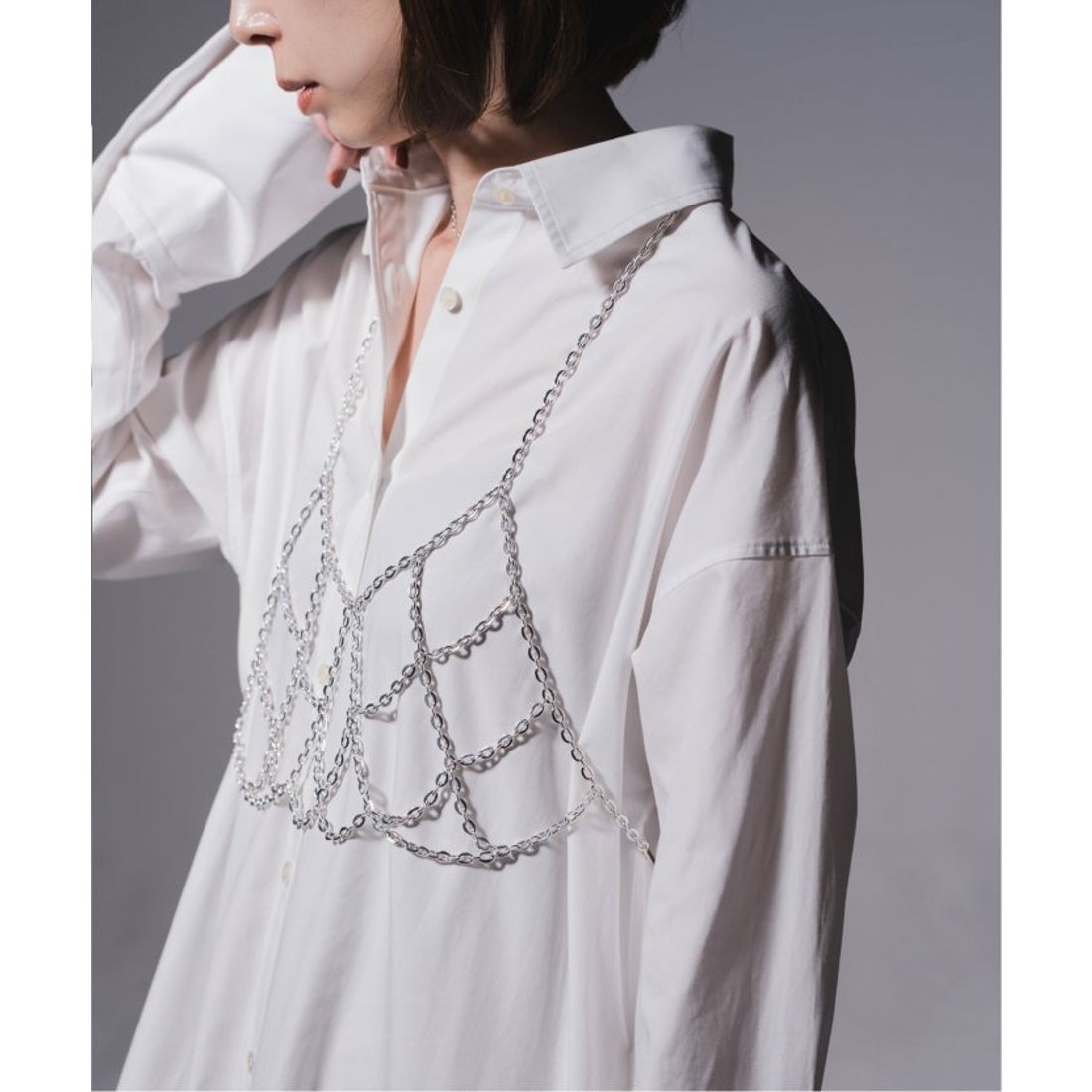ノーブル NOBLE in mood/インムード チェーンビスチェ （シルバー