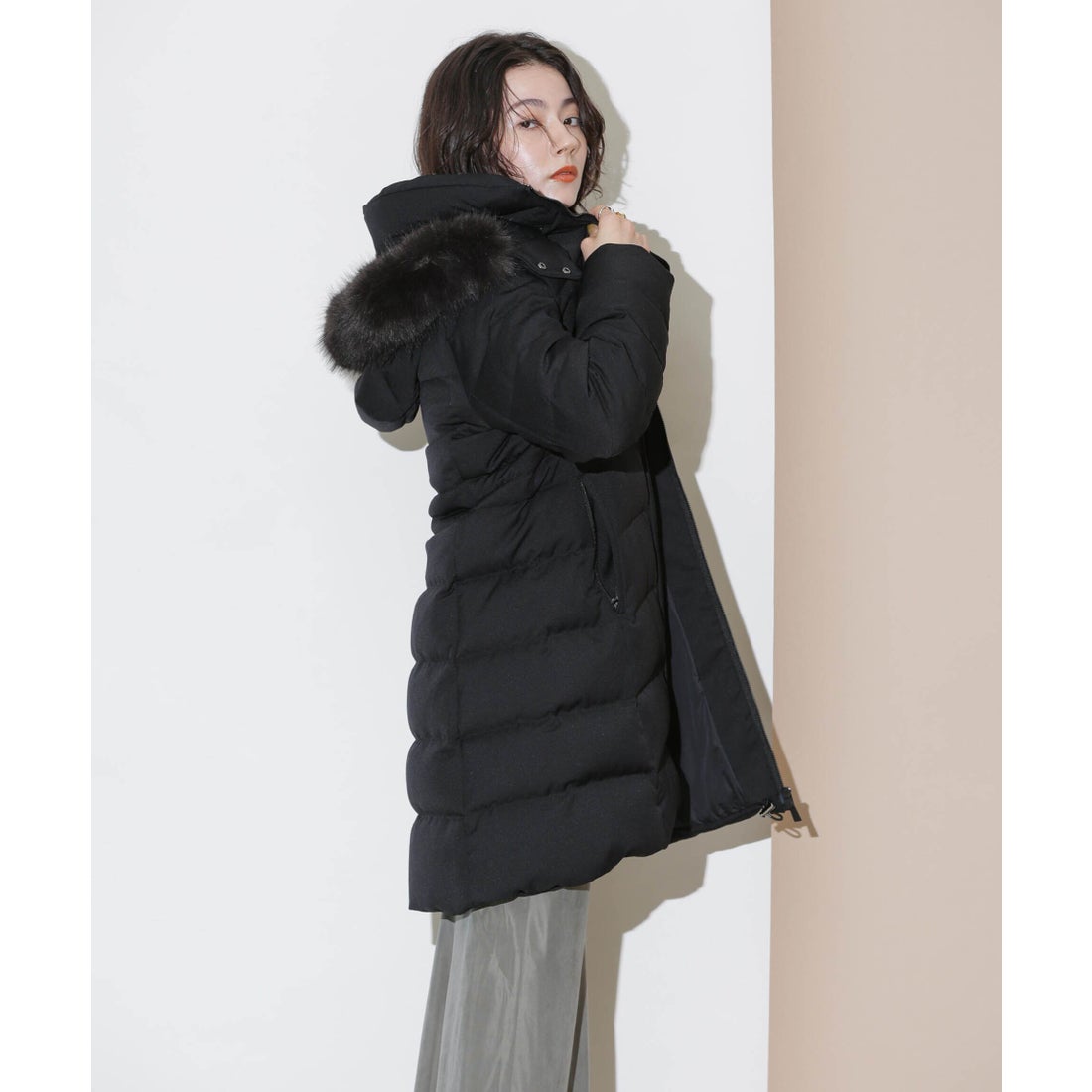 ナノ・ユニバース NANO universe 「西川ダウン(R)」サージロングダウン