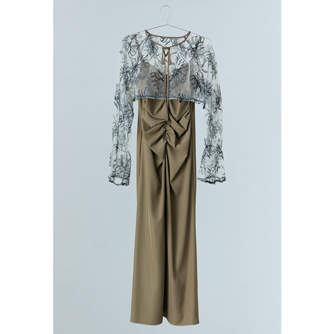 ニアナ niana Many wayゴールドフラワードレス 2点セット ボレロ