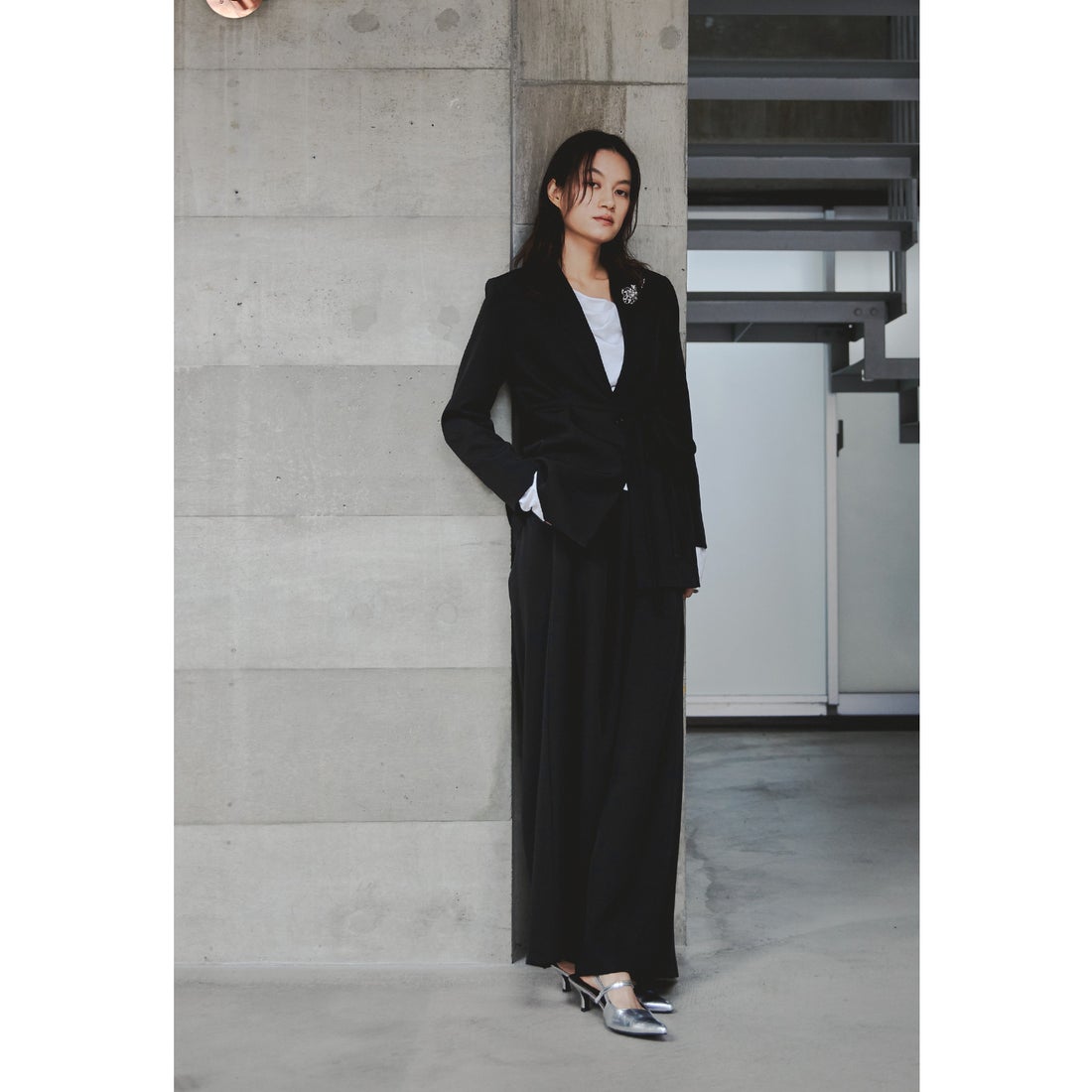 ニアナ niana リボンジャケットパンツスーツ 2点セット レディース