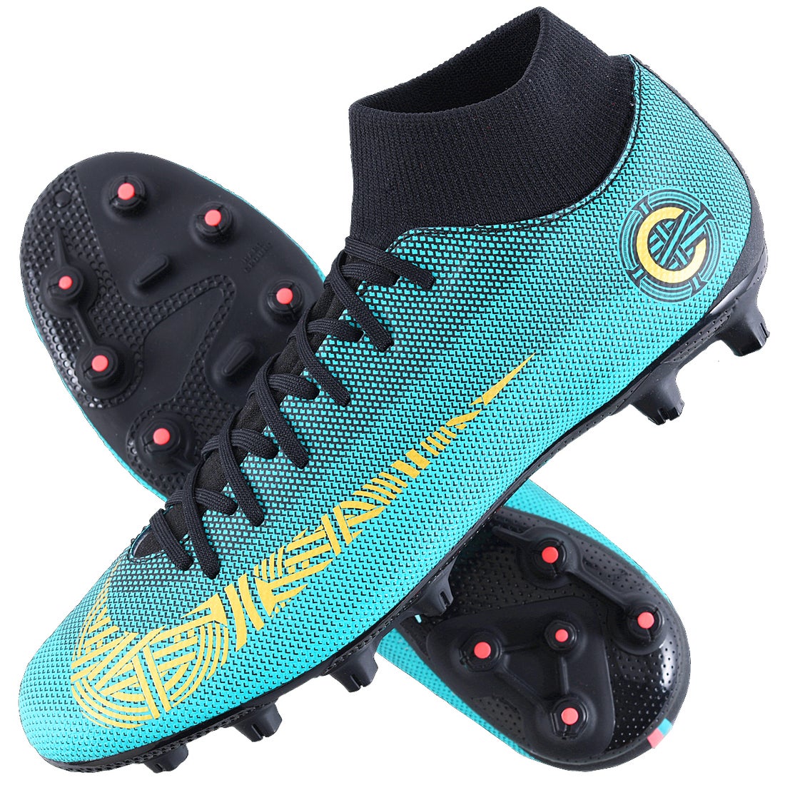 NIKE ナイキ スーパーフライ 6 アカデミー CR7 HG(グリーン×ゴールド