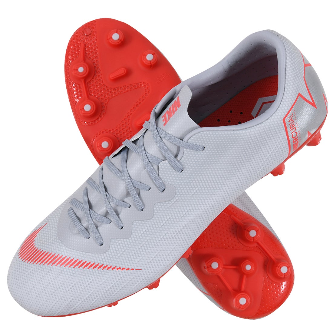 NIKE ナイキ ヴェイパー 12 PRO HG(グレー×レッド) AH8760 060