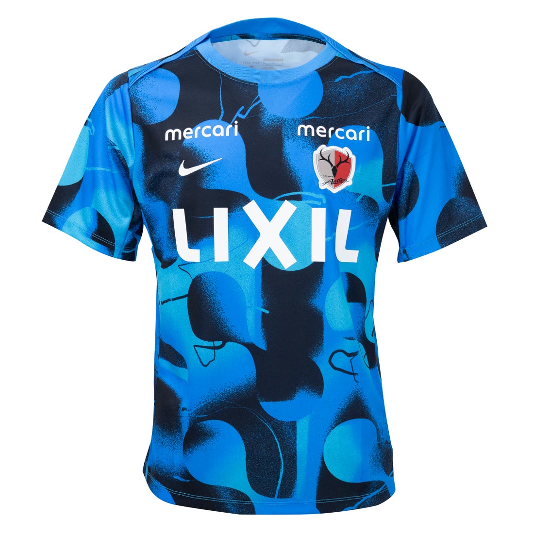 NIKE 鹿島アントラーズ 2025 プレマッチトップ 半袖(ブルー) HJ1396