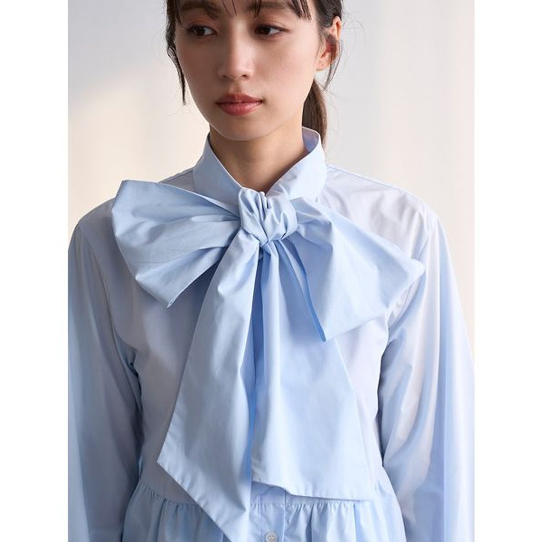 スナイデル SNIDEL レイヤードボウタイチュニック （BRW