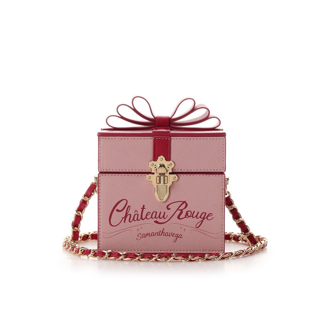 サマンサベガ SAMANTHAVEGA リボンBOX風ショルダー (ピンク