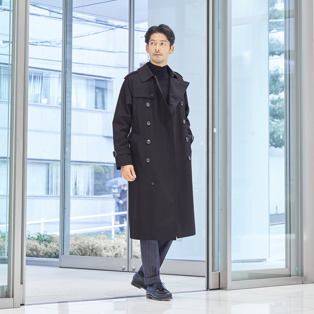 サンヨーコート SANYOCOAT ＜100年コート＞クラシックダブルトレンチ