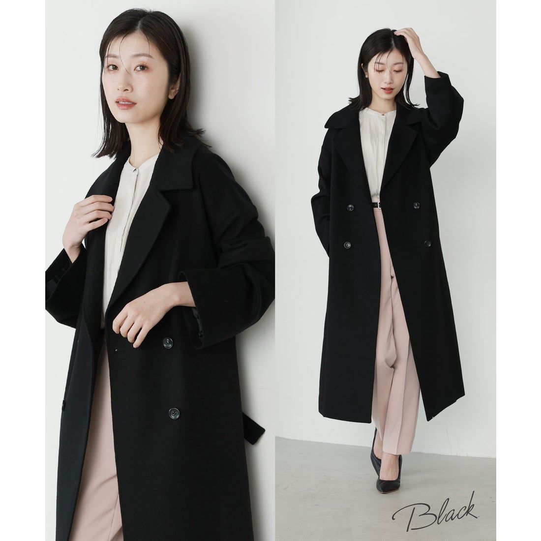 フィローモ Filomo [Filomo]カシミヤブレンドウールダブルチェスター