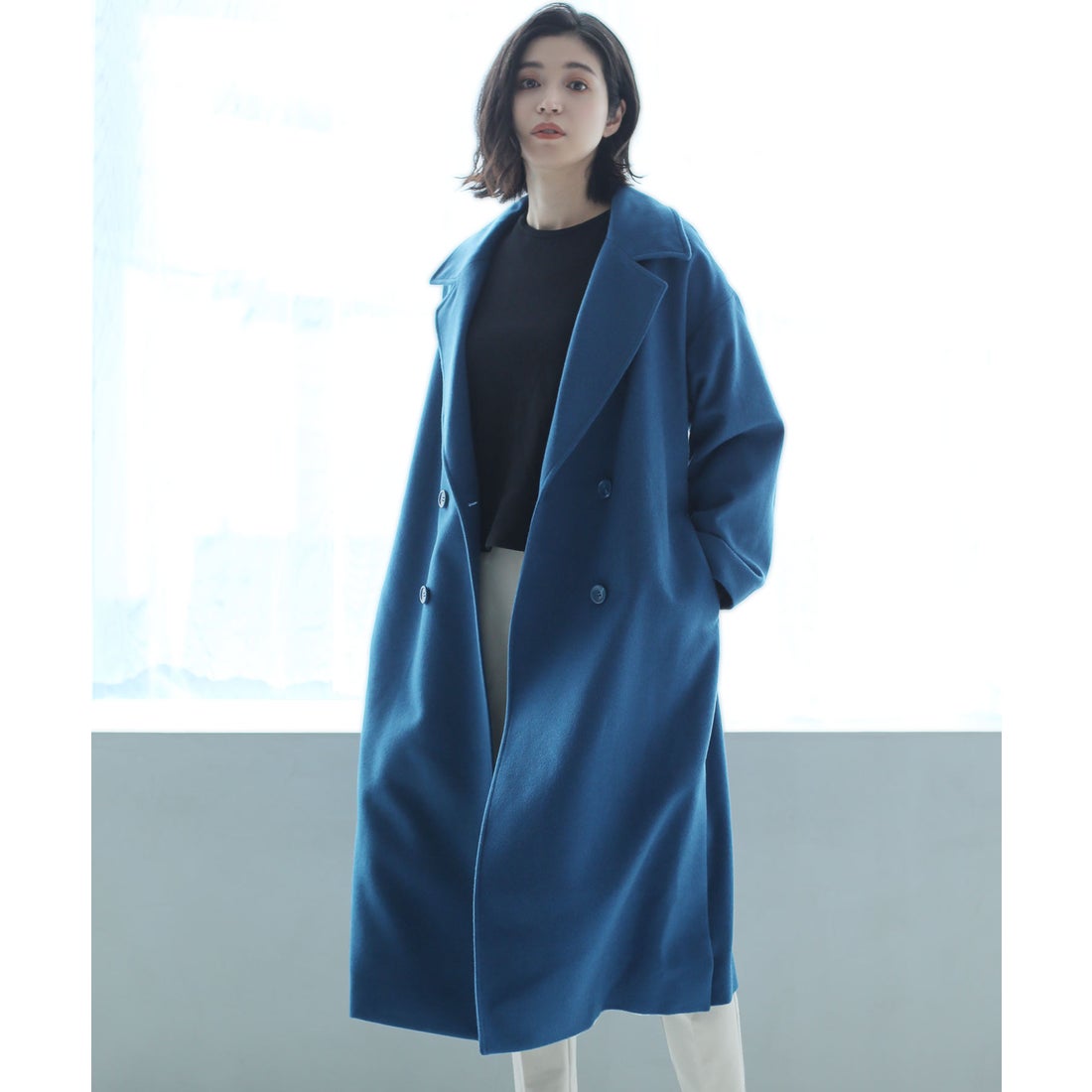 フィローモ Filomo [Filomo]カシミヤブレンドウールダブルチェスター