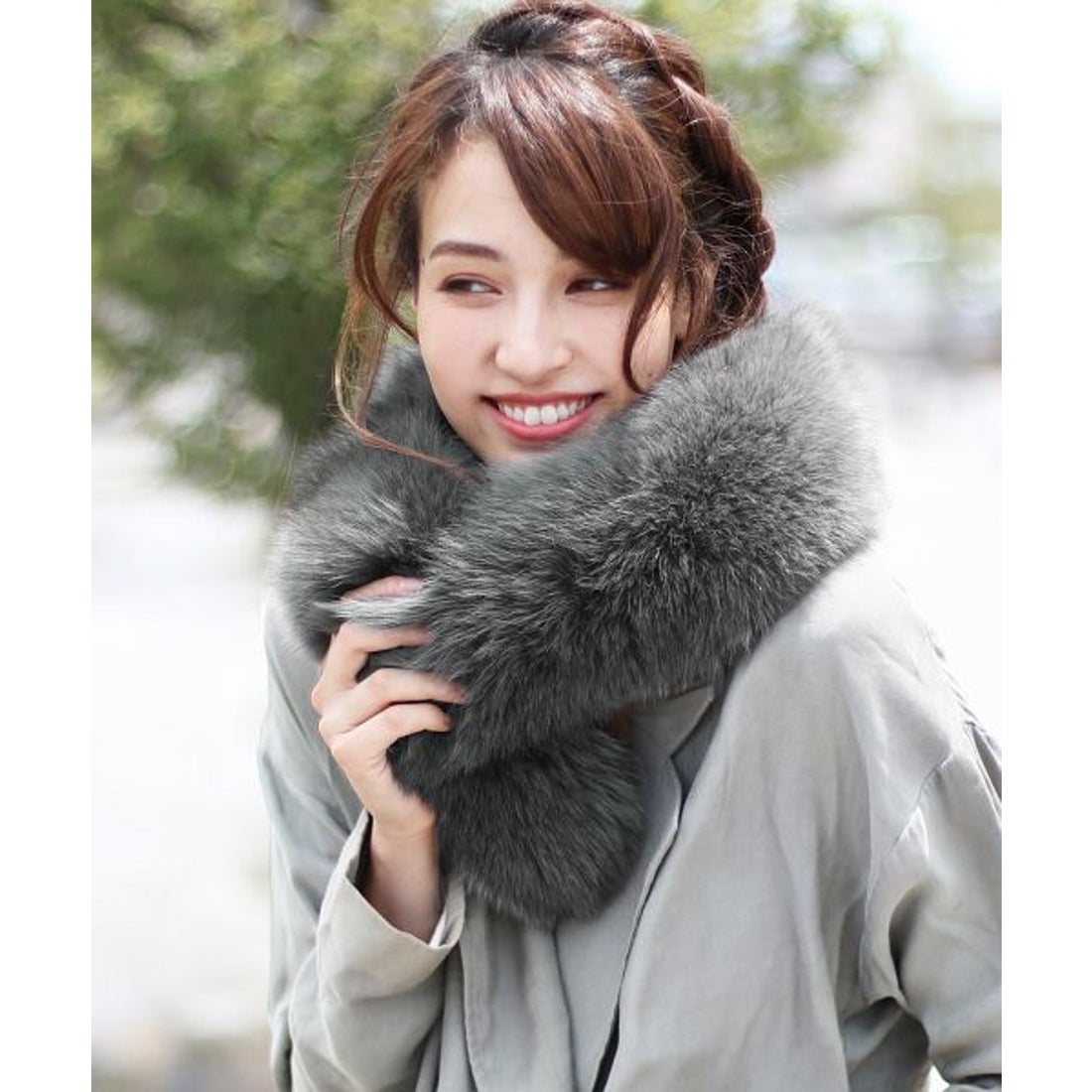 サンキョウショウカイ 三京商会 成人式着物大きめフォックスファー