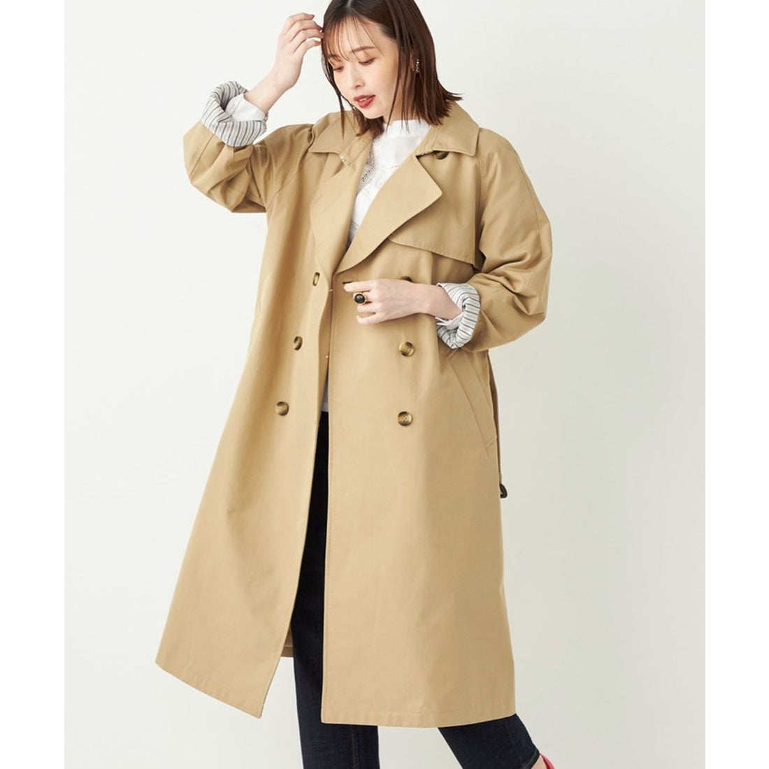 シップスカラーズ SHIPS Colors SHIPS Colors:TC トレンチ コート