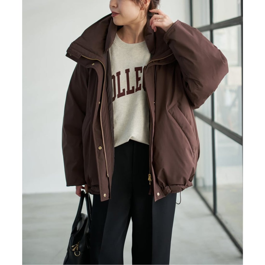 スピック＆スパン Spick & Span 《追加》2WAY撥水ダウンハーフコート