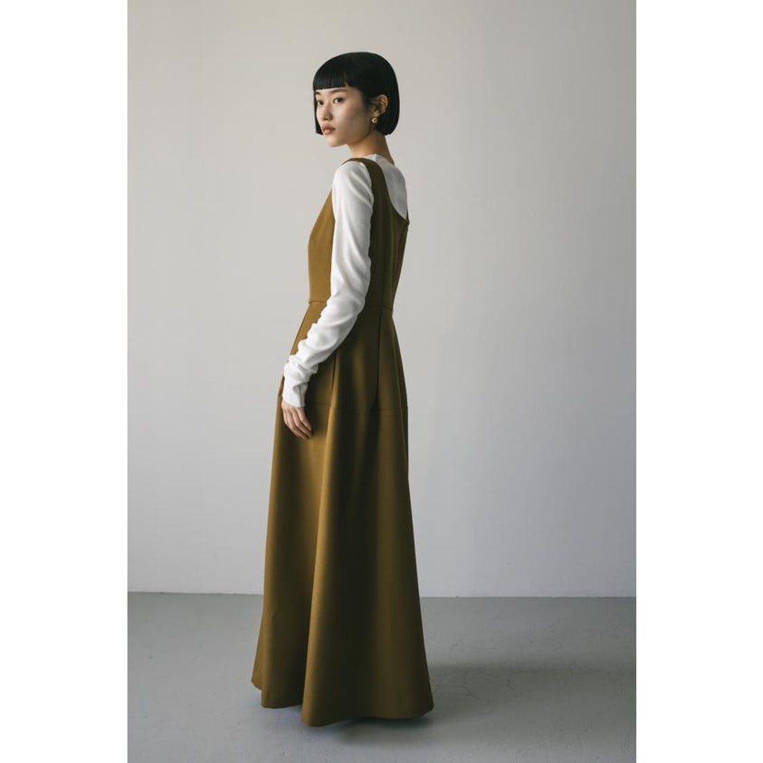 スタイルミキサー STYLEMIXER フォルムタックワンピース （BLK