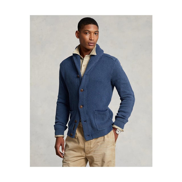 ポロ ラルフ ローレン POLO RALPH LAUREN コットン ショールカラー