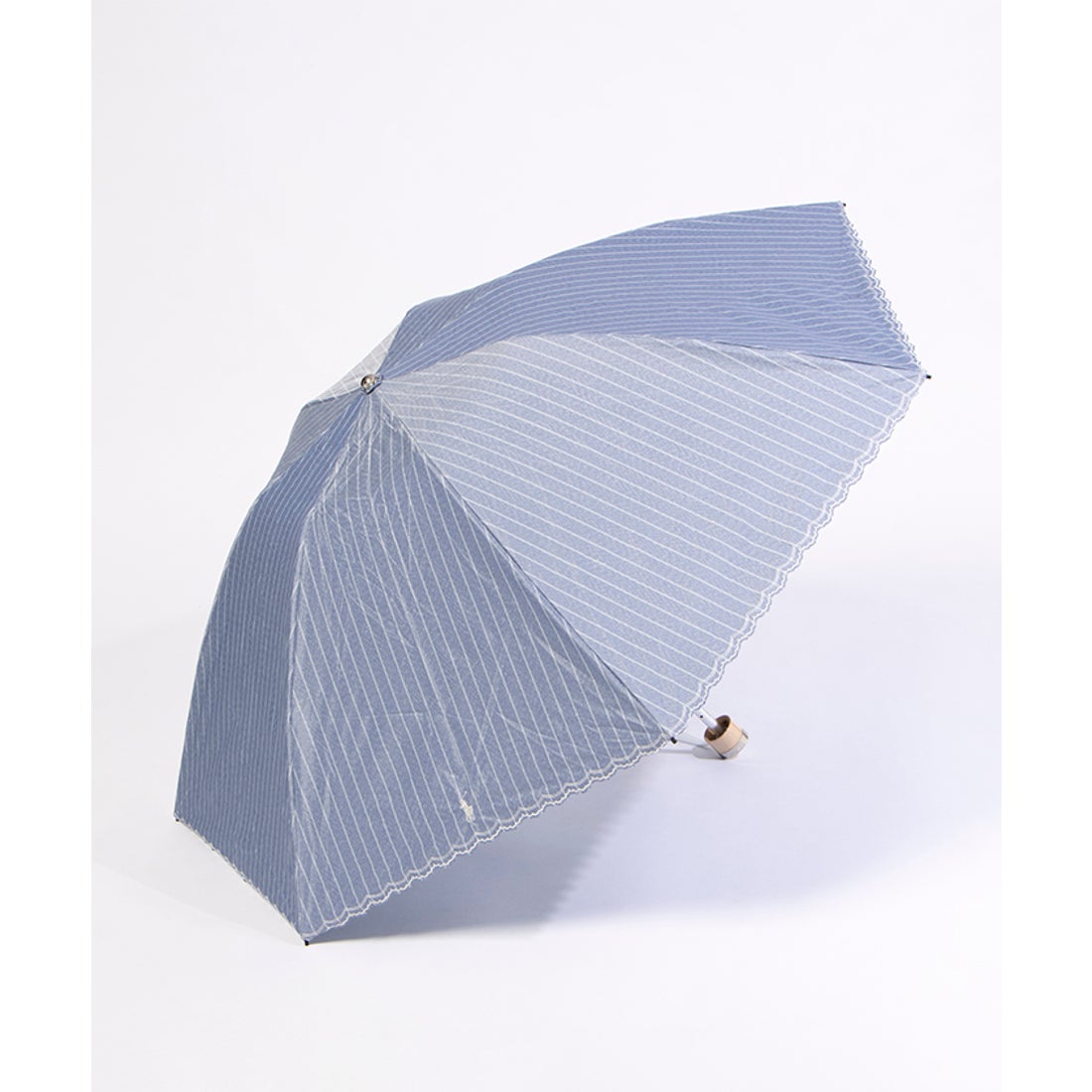 POLO RALPH LAUREN 晴雨兼用日傘 折りたたみ傘 ストライプ ロゴワン
