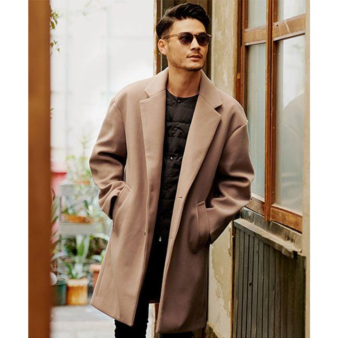 キャバリア CavariA CavariA ドロップショルダーチェスターコート