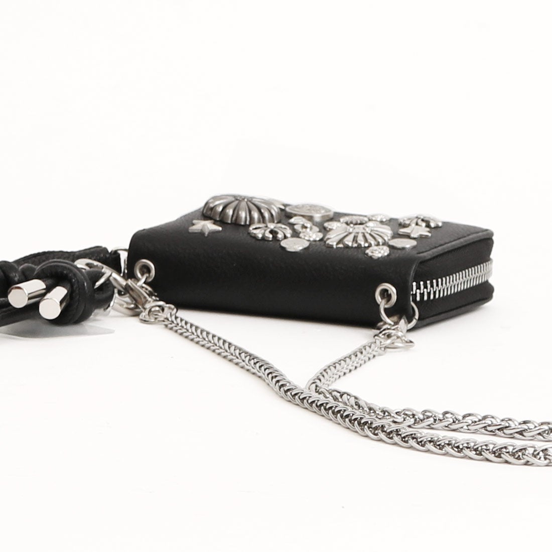 ペルケ perche マルチスタッズジャバラチャームウォレットショルダー