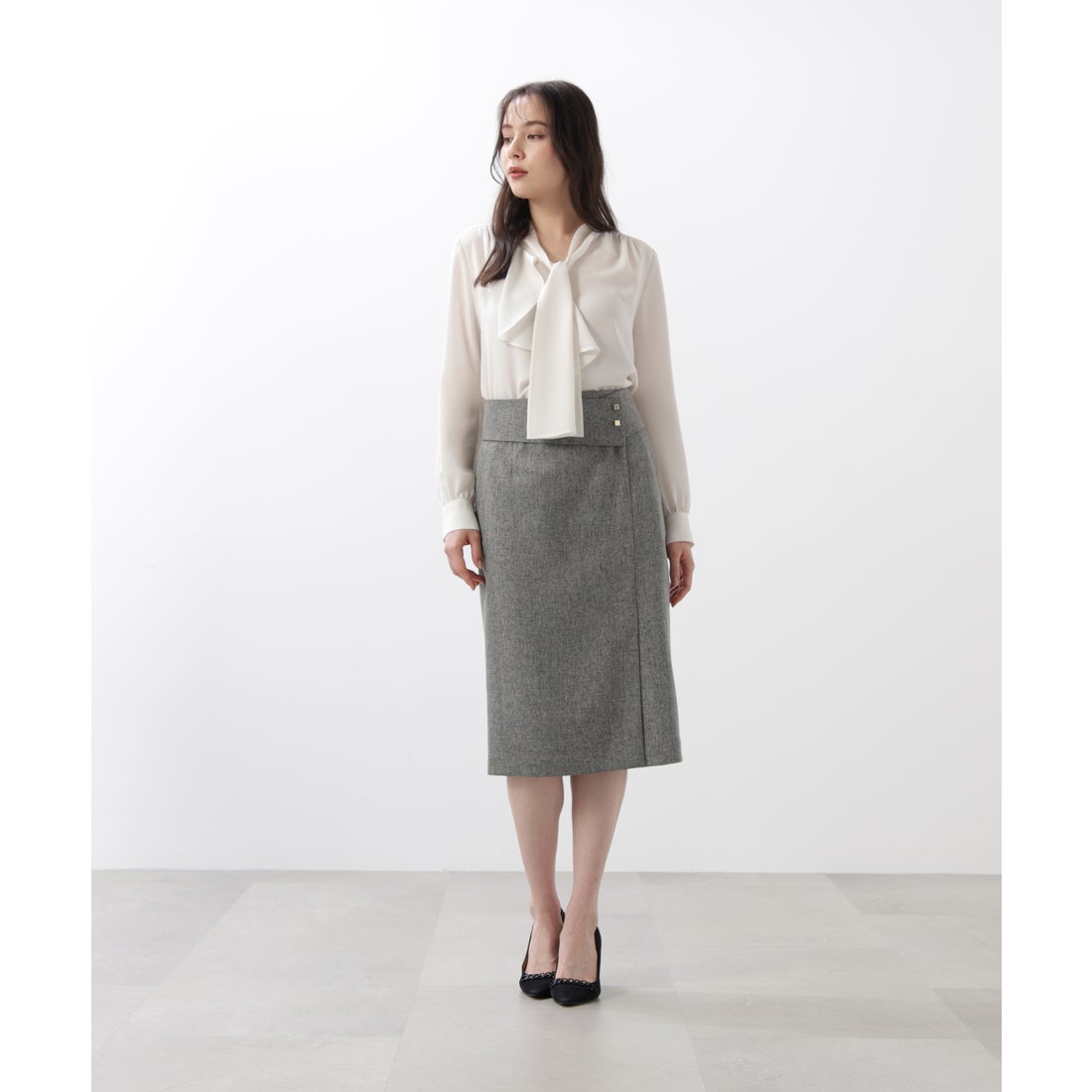 ピンキーアンドダイアン PINKY & DIANNE ラッフルアクセントボウタイ